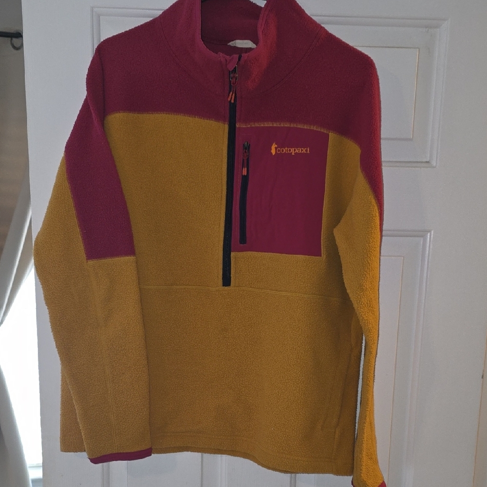 Cotopaxi Red and Yellow Fleece Jacket